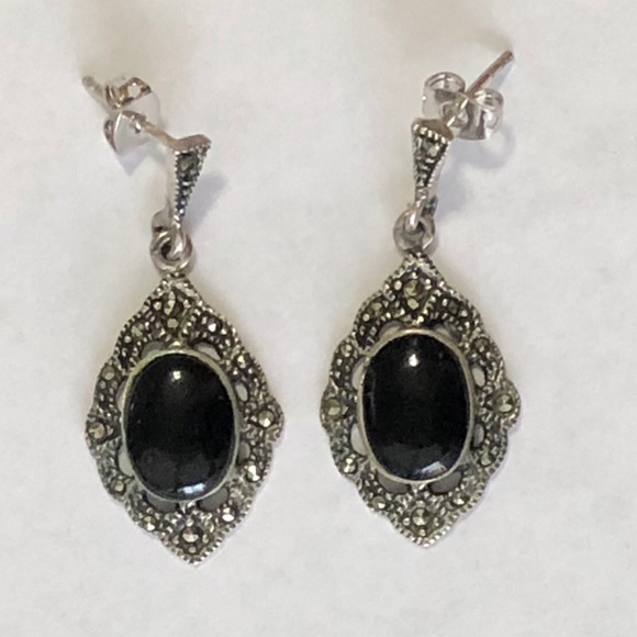 Marcasite Dangle earrings - Picture 3 of 4